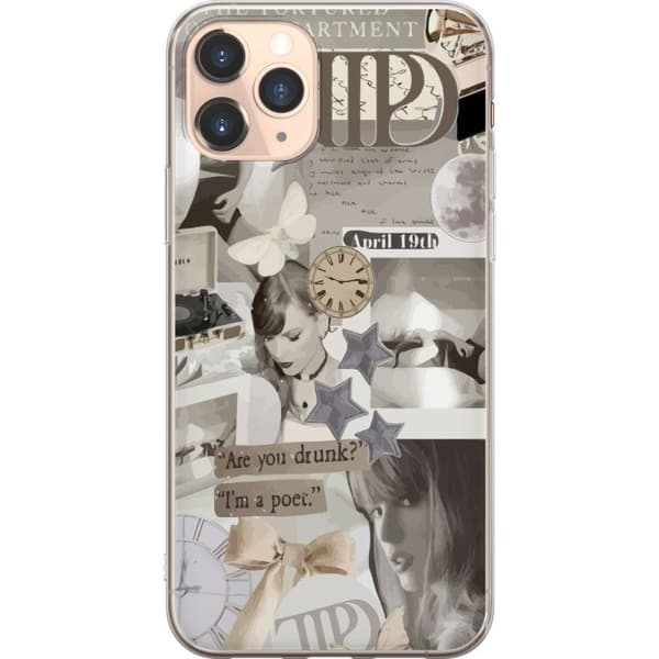 Apple iPhone 11 Pro Genomskinligt Skal Taylor Swift - TTPD