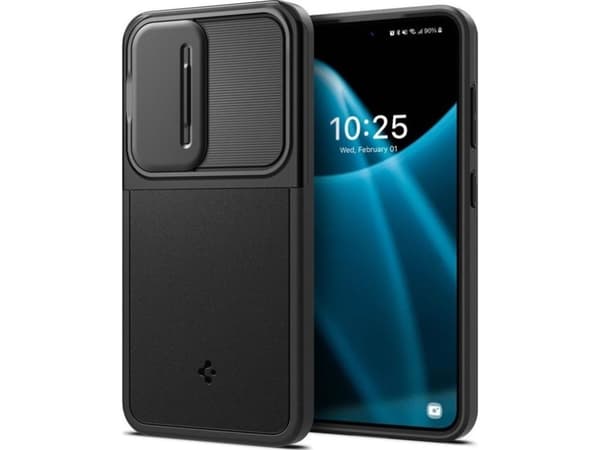 Spigen Optik Armor, Cover, Samsung, Galaxy S24 Ultra, 15.8 cm (6.2"), Black