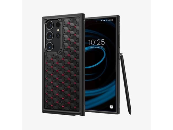 Spigen Cryo Armor-fodral för Samsung Galaxy S24 Ultra - svart och rött