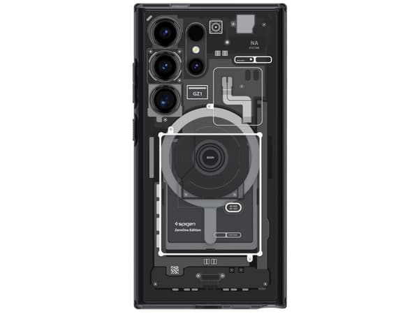 Spigen Ultra Hybrid Zero One, Omslag, Samsung, Galaxy S24 Ultra (2024), 17,3 cm (6.8"), Svart, Grå
