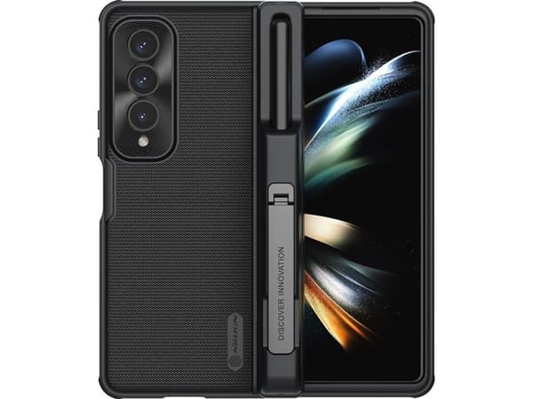 Samsung Galaxy Z Fold 4 Nillkin Super Frosted Shield Armor-deksel - svart