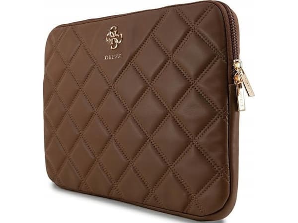 Etui Guess Quilted 4G Sleeve - Etui na notebooka 13" / 14" (brązowy)