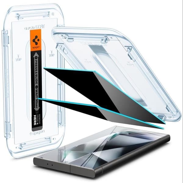 Spigen 2-Pack Galaxy S24 Ultra Härdat Glas Skärmskydd Privacy