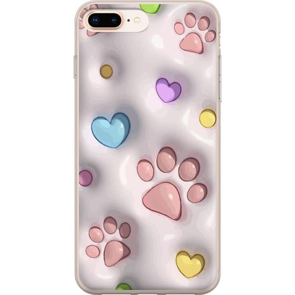 Apple iPhone 8 Plus Gennemsigtig cover Fluffy Poter