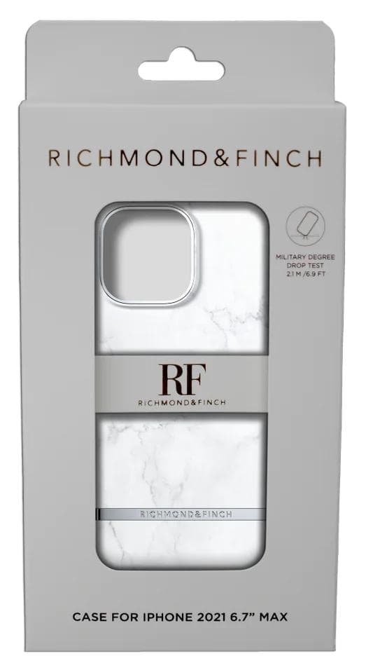 Richmond &amp; Finch iPhone 13 Pro Max Freedom-etui, hvid marmor