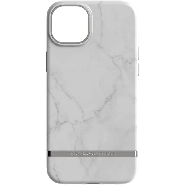 Richmond &amp; Finch iPhone 14 Plus-etui, hvid marmor