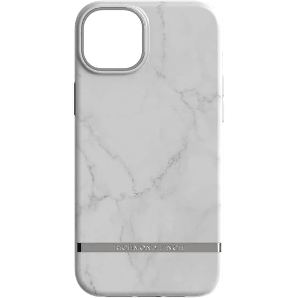 Richmond &amp; Finch iPhone 14 Plus-etui, hvid marmor