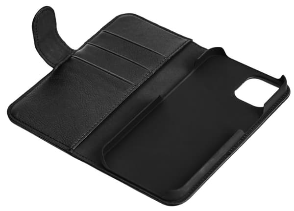 Essentials iPhone 12 mini PU-plånbok, 3 kort, svart