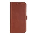 Miniatyrbillede 2 af 6: Essentials iPhone 13/14 Leather wallet, detachable,Brown