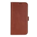 Miniatyrbillede 1 af 6: Essentials iPhone 13/14 Leather wallet, detachable,Brown