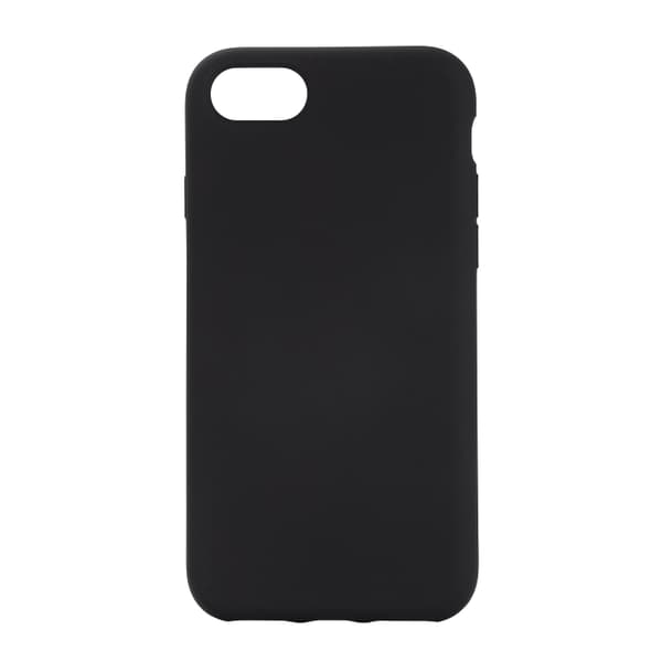 Essentials iPhone 6/7/8/SE (2020/2022) bakdeksel i silikon, svart