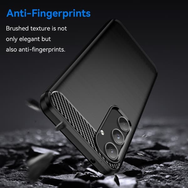 Til Samsung Galaxy A55 Cover Til Telefon TPU Carbon Fiber Texture Slim-Fit
