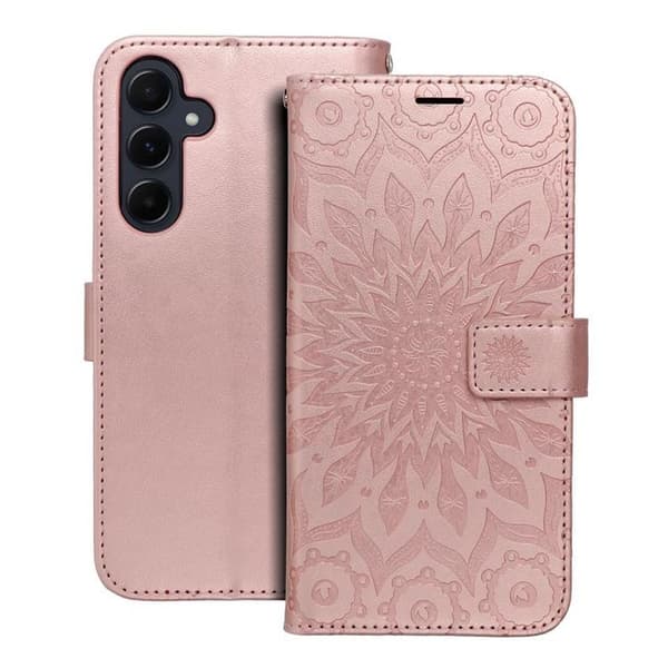 Galaxy A55 5G Plånboksfodral Mezzo - Mandala Rose Guld