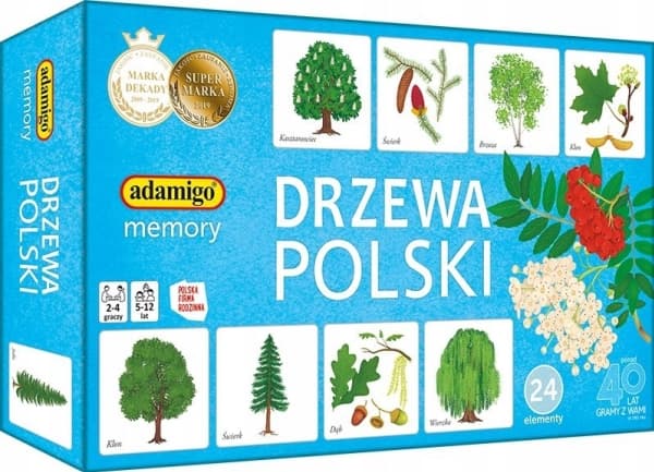 Adamigo Memory Game - Trees of Poland