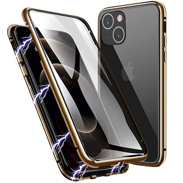 iPhone 15 - Skyddande Magnetiskt Dubbelsidigt Skal