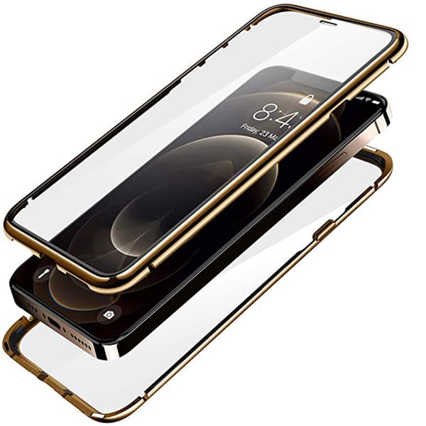 iPhone 15 - Skyddande Magnetiskt Dubbelsidigt Skal
