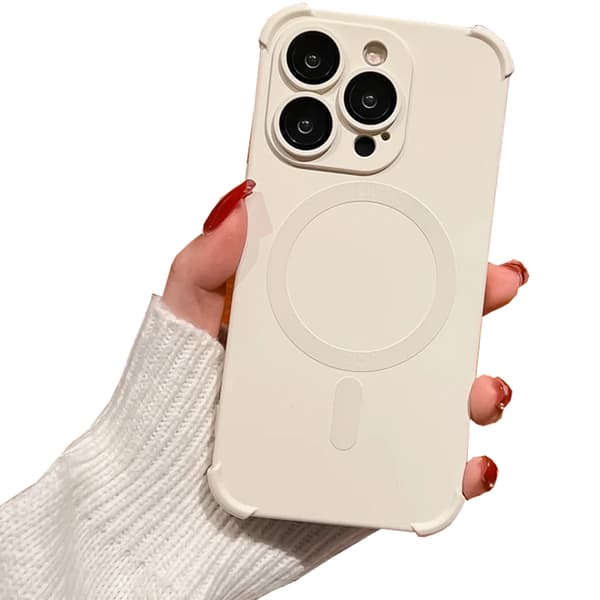 iPhone 12 Pro Max - Silikonskal med Magnetiskt Stötskydd