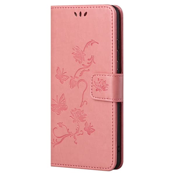 Läderfodral Fjärilar Xiaomi 12T Pro Rosa