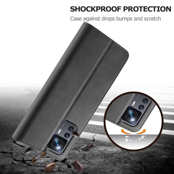 LC.IMEEKE Plånboksfodral Xiaomi 12T Pro Svart