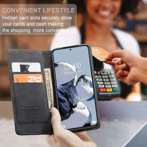 CaseMe Slim Plånboksfodral Xiaomi 12T Pro Svart