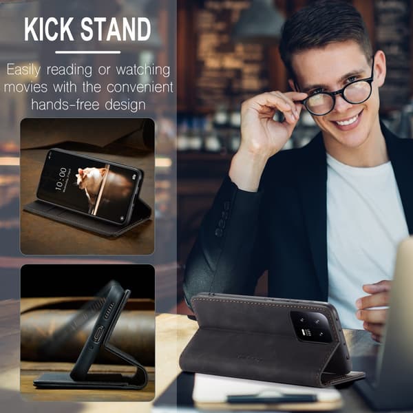 CaseMe Slim Plånboksfodral Xiaomi 13 Svart