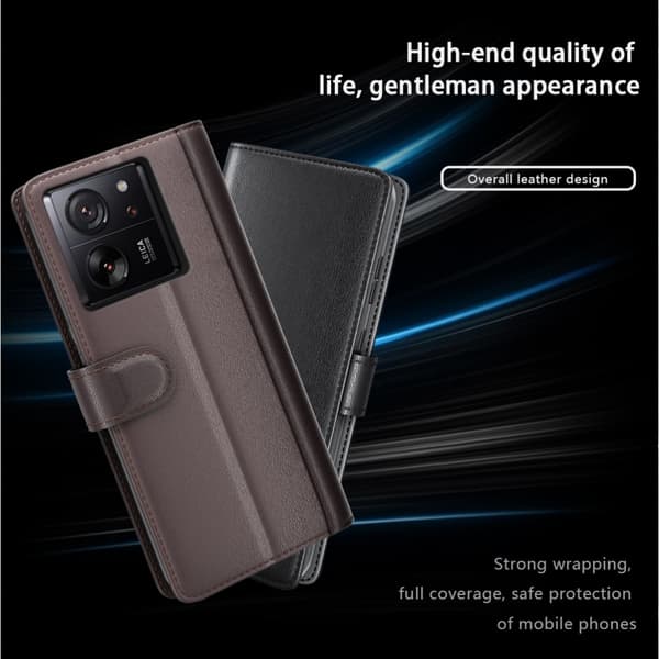 Äkta Läderfodral Xiaomi 13T Pro Brun