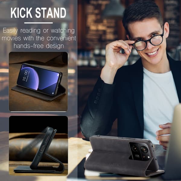 CaseMe Slim Plånboksfodral Xiaomi 13T Svart
