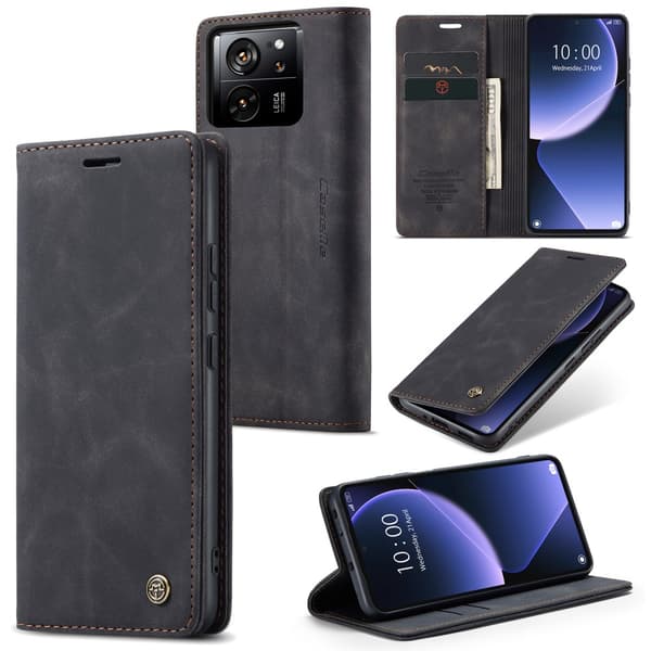 CaseMe Slim Plånboksfodral Xiaomi 13T Svart