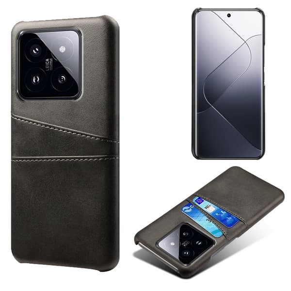 Läderskal Med Kortfack Xiaomi 14 Svart