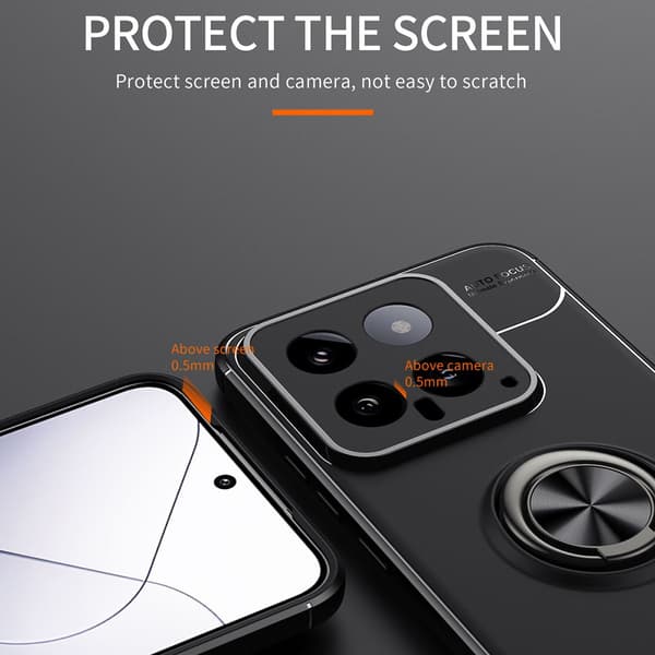 Skal Med Ringhållare Xiaomi 14 Pro Svart