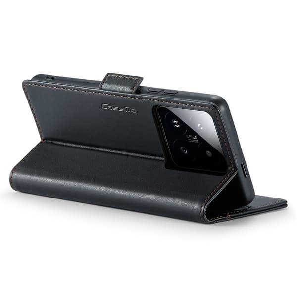 CaseMe Slim Plånboksfodral RFID-skydd Xiaomi 14 Pro Svart