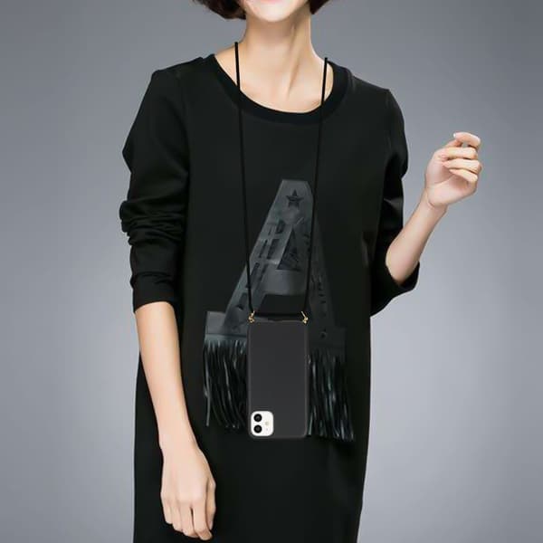 iPhone 11 Skal Halsband Svart