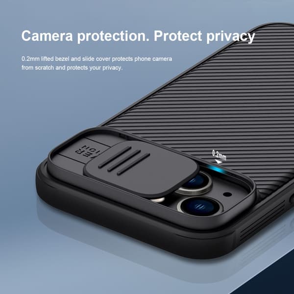 Nillkin CamShield Skal iPhone 13 Svart