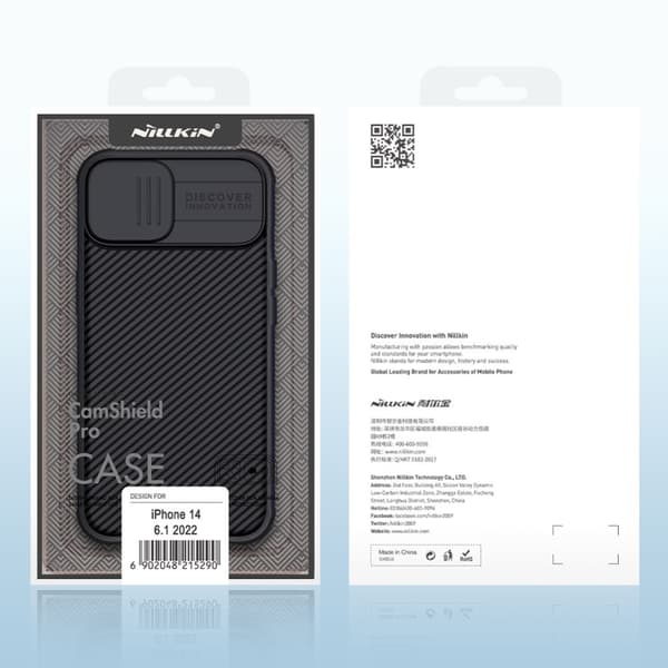Nillkin CamShield Skal iPhone 13 Svart