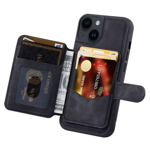 Multi-Slot Skal RFID-skydd iPhone 13 Svart