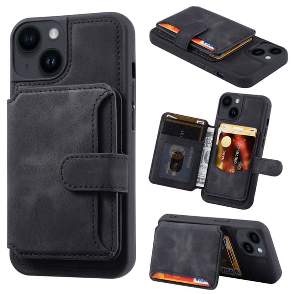 Multi-Slot Skal RFID-skydd iPhone 13 Svart
