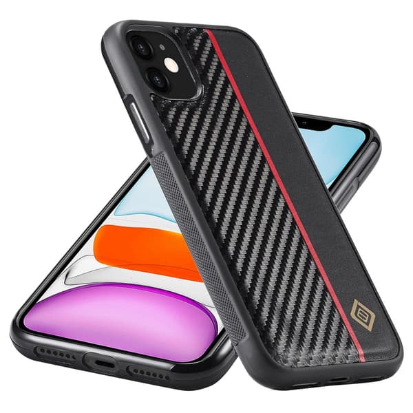 LC.IMEEKE Skal iPhone 11 Kolfibertextur