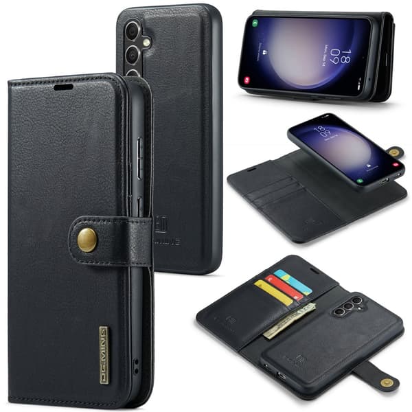 DG.MING 2-in-1 Magnet Wallet Samsung Galaxy A55 Black