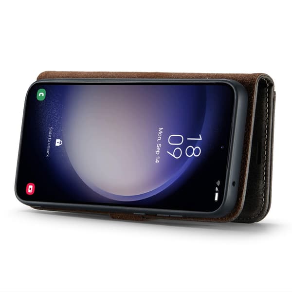 DG.MING 2-in-1 Magnet Wallet Samsung Galaxy A55 Brown