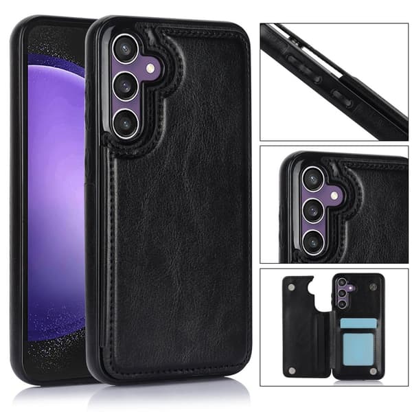 Nya Samsung Galaxy S23 FE - Stilrent Skal med Plånbok/Kortfack