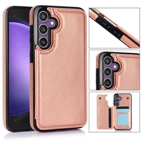 Nya Samsung Galaxy S23 FE - Stilrent Skal med Plånbok/Kortfack
