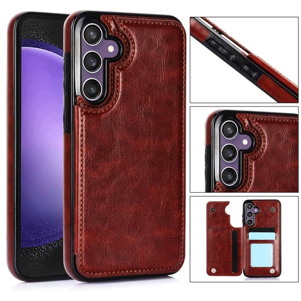Nya Samsung Galaxy S23 FE - Stilrent Skal med Plånbok/Kortfack