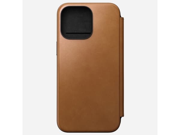 Nomad Modern Leather Folio, Folio, Apple, iPhone 15 Pro Max, 17 cm (6.7"), Tan (gul-brun)