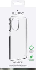 Miniatyrbilde 3 av 3: Puro Motorola Moto G51 0.3 Nude, Transparent