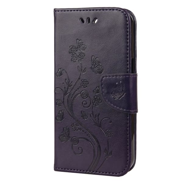 IPhone 13 Pro Max Plånboksfodral - Fjäril . Mörklila