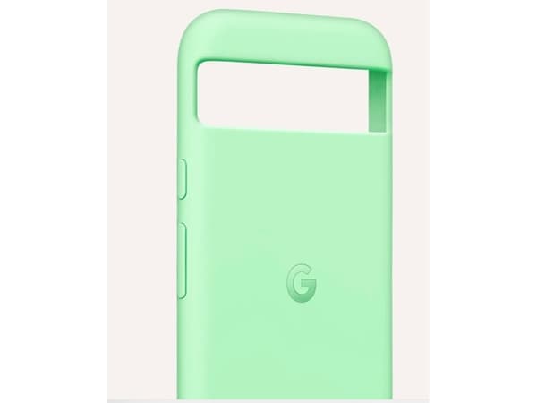 Google - Baksidesskydd för mobiltelefon - polykarbonatskal, silikon - aloe - för Pixel 8a