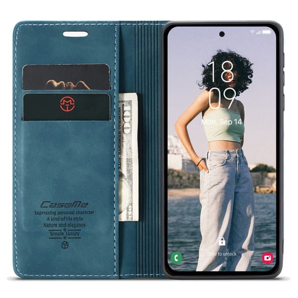 CASEME Plånboksfodral Samsung Galaxy A55 5G - Grön