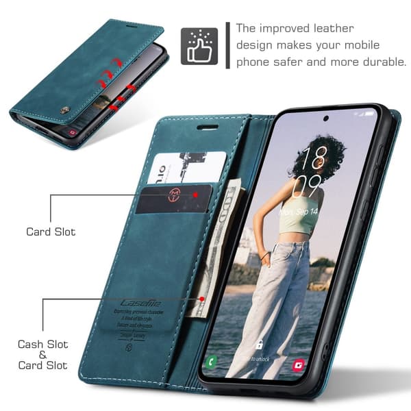 CASEME Plånboksfodral Samsung Galaxy A55 5G - Grön