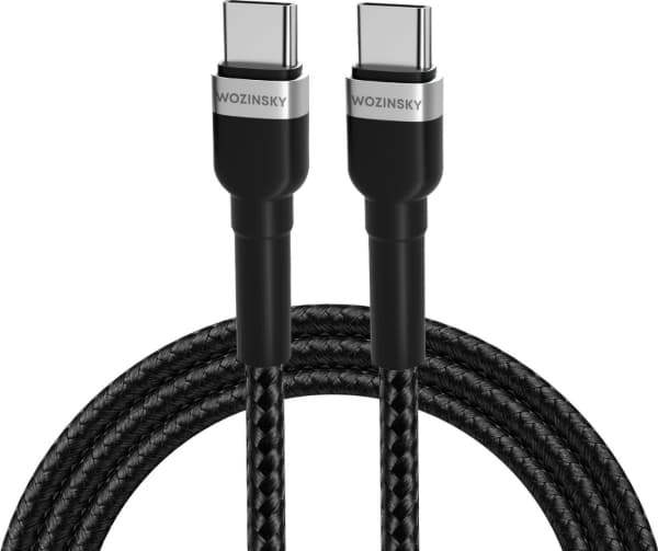 Wozinsky WNBCC2 USB-C / USB-C PD 65W kabel 2 m - svart