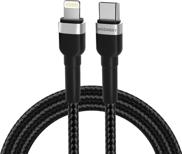 Kabel USB Wozinsky USB-C - Lightning 1 m Czarny (5907769308758)